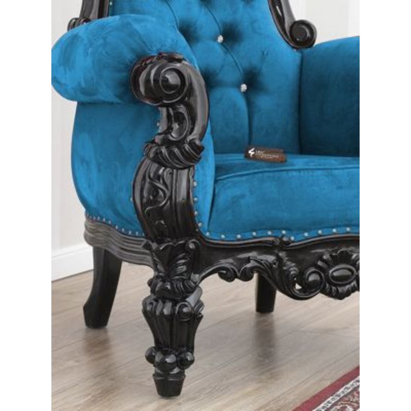 Maharaja Branka Chair | Solid wood | Velvet CRUZ INTERNATIONAL