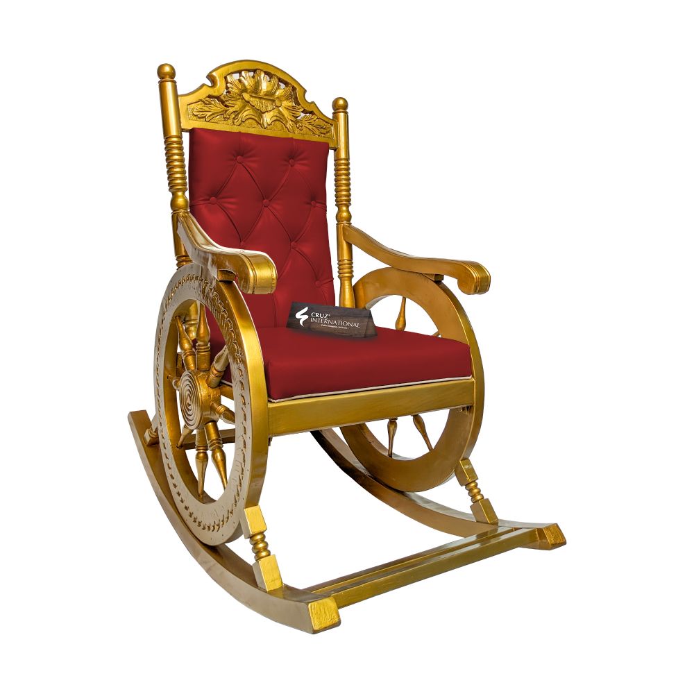 Premium Isabella Rocking Chair | Golden | 7 Colours Available CRUZ INTERNATIONAL