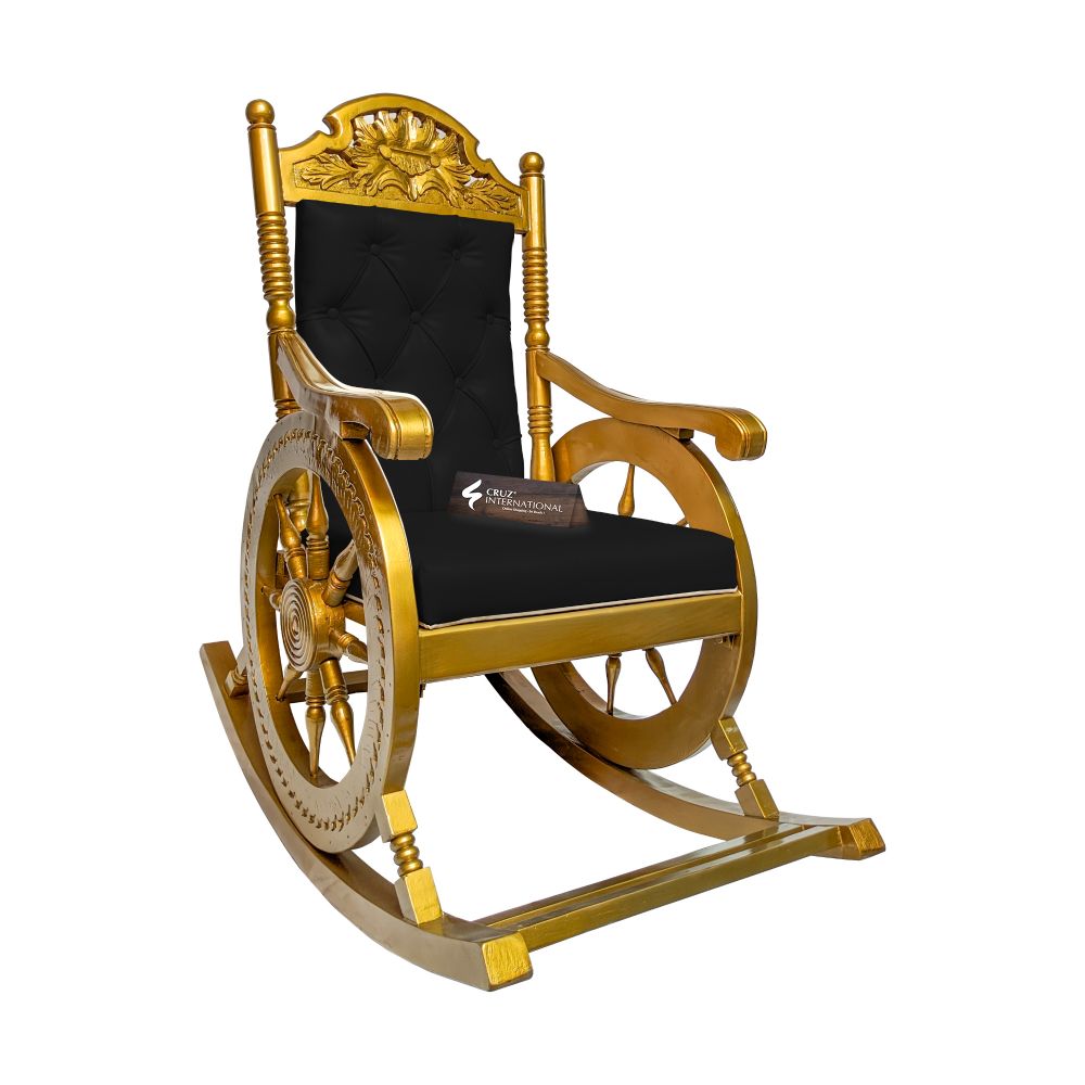 Premium Isabella Rocking Chair | Golden | 7 Colours Available CRUZ INTERNATIONAL