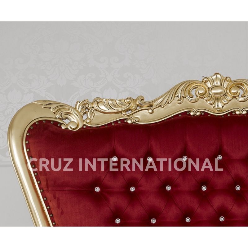 Classic Oakley Carving High Back Sofa & Settee | Standard CRUZ INTERNATIONAL