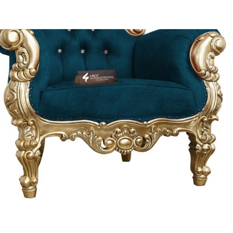 Maharaja Linnea Chair & Single Sofa | Solid Wood CRUZ INTERNATIONAL