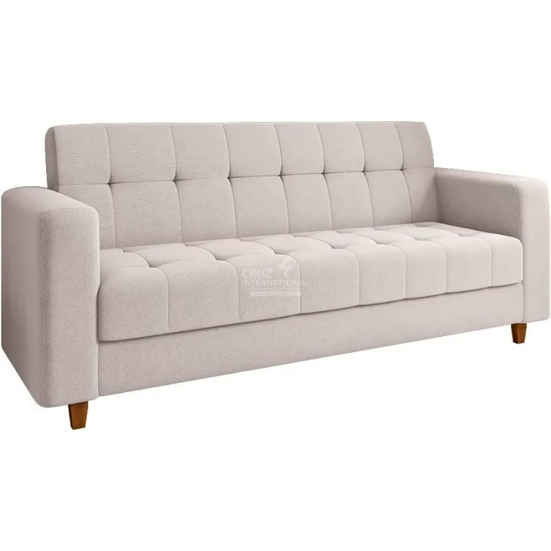 Classic 3-Seater Solid Wood Sofa for Timeless Comfort CRUZ INTERNATIONAL