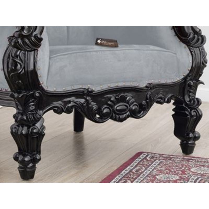 Maharaja Branka Chair | Solid wood | Velvet CRUZ INTERNATIONAL