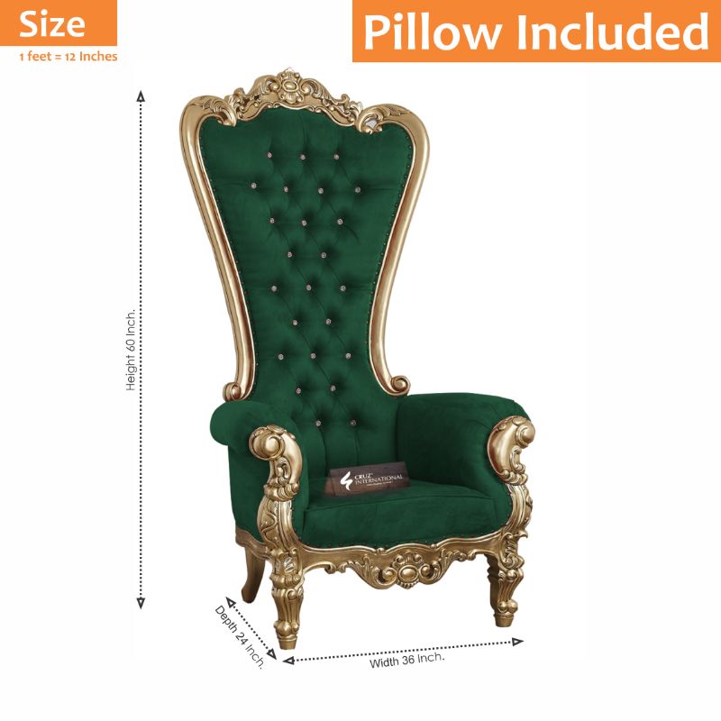 Maharaja Katarina Chair & Single Sofa | Solid Wood CRUZ INTERNATIONAL