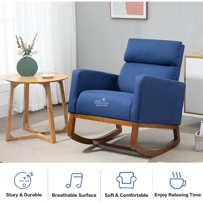 Premium Moon Light Rocking & Living Room Chair CRUZ INTERNATIONAL