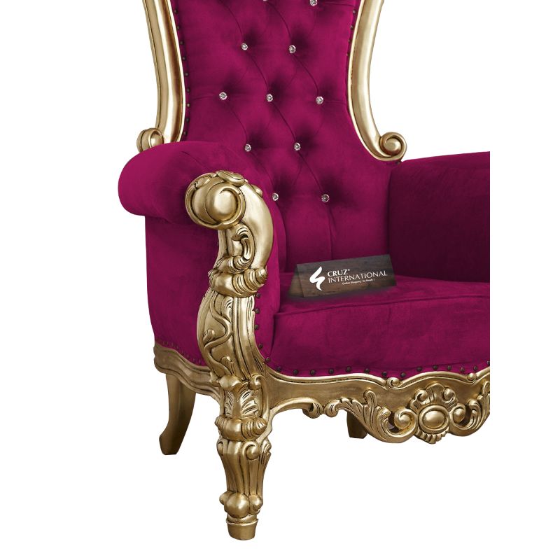 Maharaja Josefine Chair & Single Sofa | Solid Wood CRUZ INTERNATIONAL