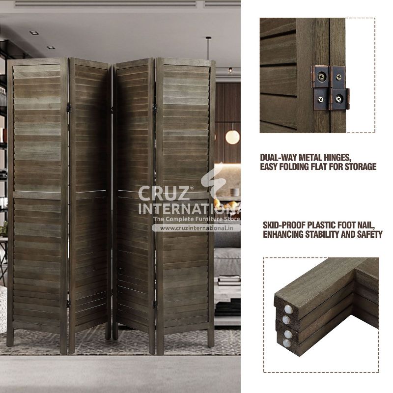 Ever Green Carmelita Wooden Partition | Divider CRUZ INTERNATIONAL