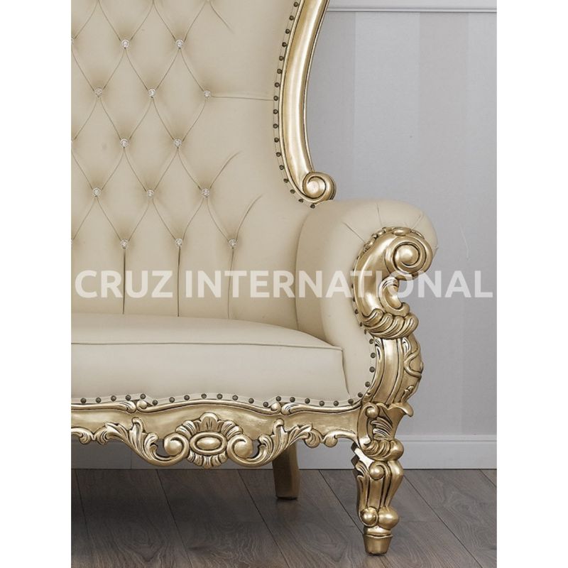 Classic Oakley Carving High Back Sofa & Settee | Standard CRUZ INTERNATIONAL