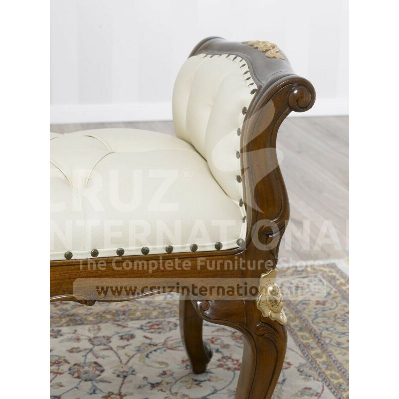 Classic Odam Carving Settee | Standard CRUZ INTERNATIONAL