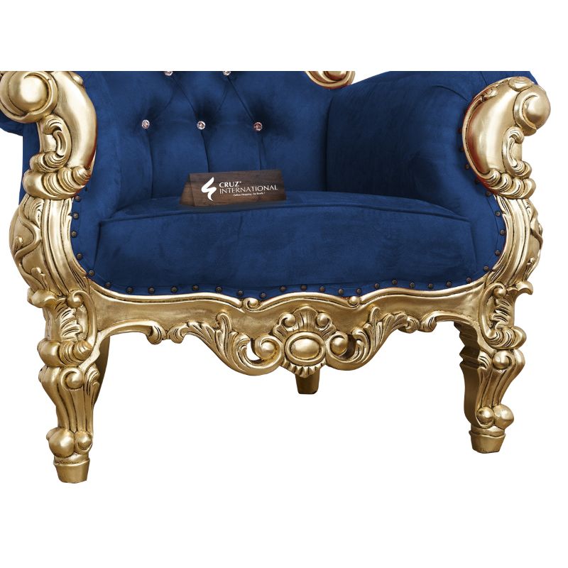 Maharaja Linnea Chair & Single Sofa | Solid Wood CRUZ INTERNATIONAL