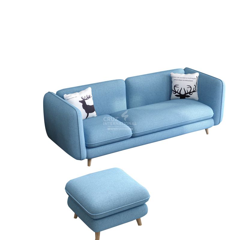 Modern Marcelo Sofa Set | Sky Blue CRUZ INTERNATIONAL
