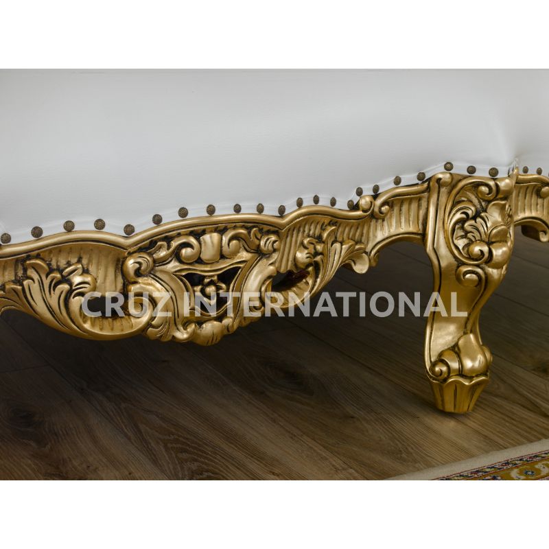 Classic Archie Carving Sofa | Teakwood CRUZ INTERNATIONAL