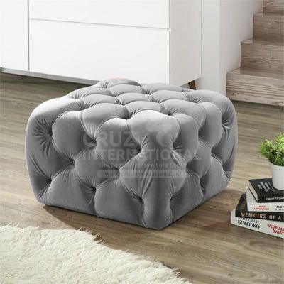 Modern Fernando Ottoman & Stool | Standard CRUZ INTERNATIONAL