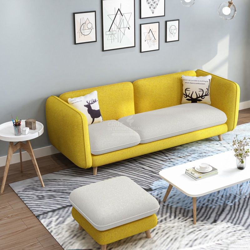 Modern Marcelo Sofa Set | Sky Blue CRUZ INTERNATIONAL