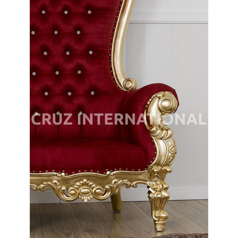 Classic Oakley Carving High Back Sofa & Settee | Standard CRUZ INTERNATIONAL