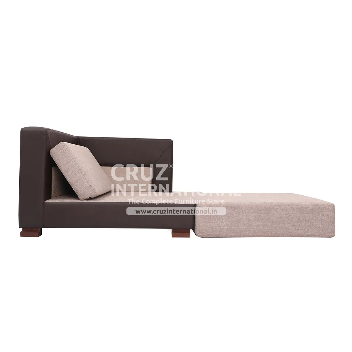 German Style Raque Single Cum Sofa | 1 Seaters | 2 in 1 CRUZ INTERNATIONAL