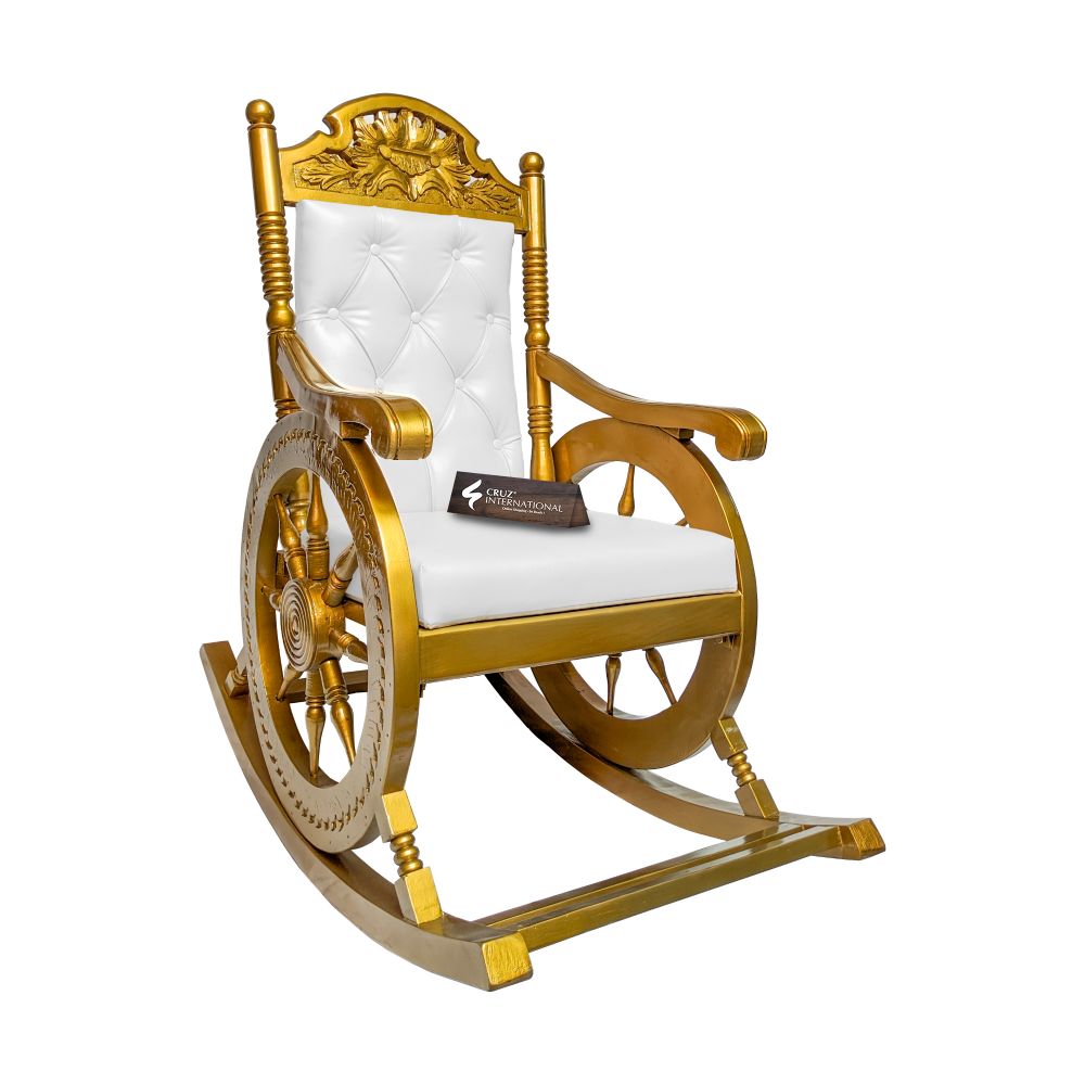 Premium Isabella Rocking Chair | Golden | 7 Colours Available CRUZ INTERNATIONAL