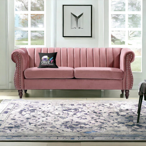 Royal Fabric 3 Seater Sofa Couch for Living Room - Sofa - CRUZ INTERNATIONAL - Furniture Store