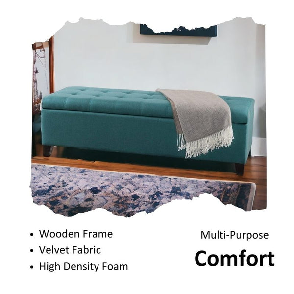 Modern Bench Ottoman with Storage - Settee & Diwaan - CRUZ INTERNATIONAL - Furniture Store