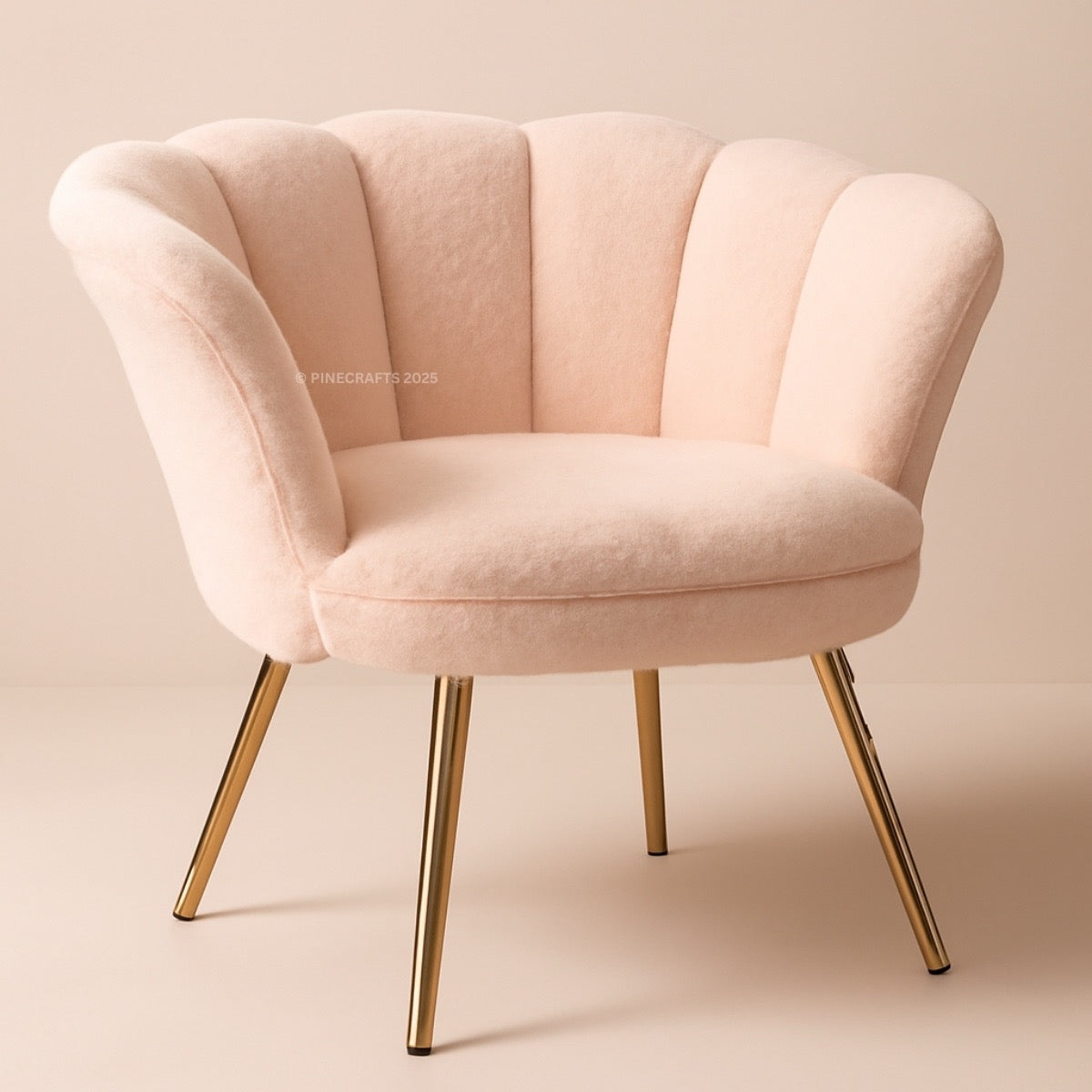 Artisan Handicraft Velvet Chair – Solid Wood Frame