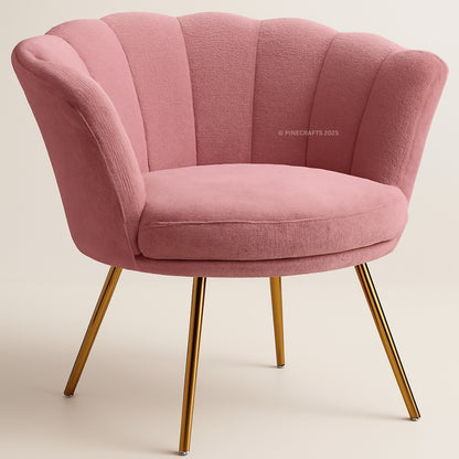 Artisan Handicraft Velvet Chair – Solid Wood Frame