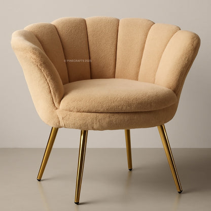 Artisan Handicraft Velvet Chair – Solid Wood Frame
