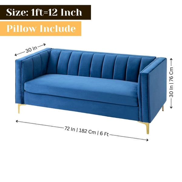 Luxury Fabric 3 Seater Sofa for your Living Room - Sofa - CRUZ INTERNATIONAL - Furniture Store