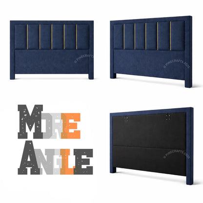 Floor Standing Upholstered Bed Headboard Only - headboard - CRUZ INTERNATIONAL - Furniture Store