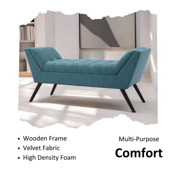 Premium Velvet Upholstery 3-Seater Sofa - Settee & Diwaan - CRUZ INTERNATIONAL - Furniture Store
