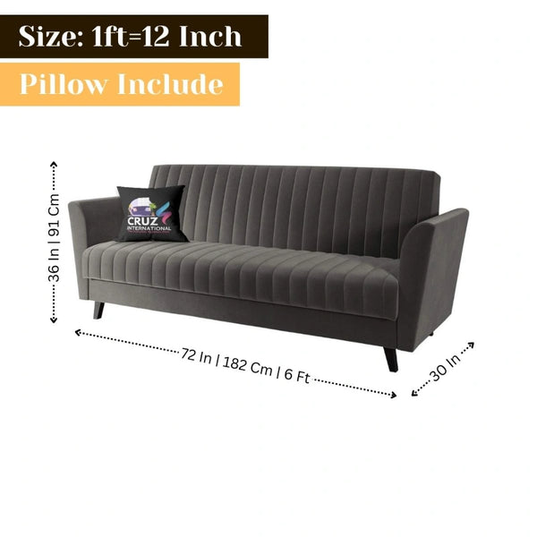 Luxury Fabric 3 Seater Sofa for Your Living Room - Sofa - CRUZ INTERNATIONAL - Furniture Store