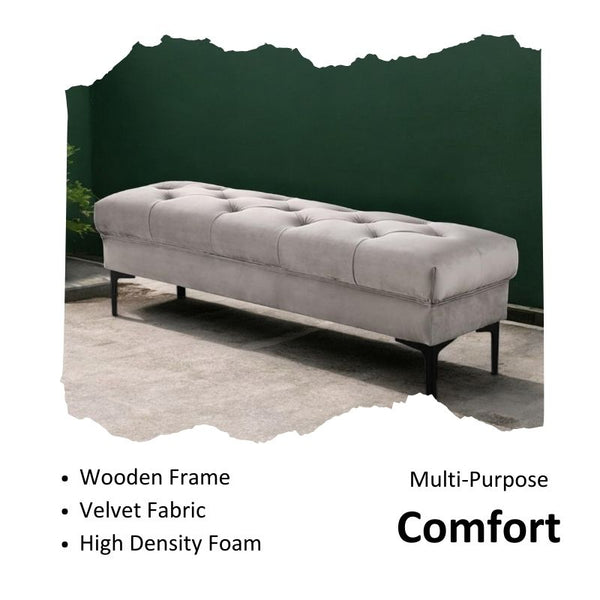 Elegant Bench Ottoman – Perfect for Living Room - Settee & Diwaan - CRUZ INTERNATIONAL - Furniture Store