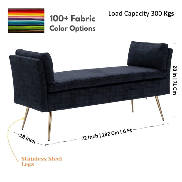 Luxury Velvet Sofa with Solid Wood Frame - Settee & Diwaan - CRUZ INTERNATIONAL - Furniture Store