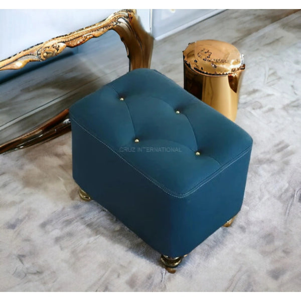 Modern Look Cute Fabric Ottoman Footrest - Ottoman & Stool - CRUZ INTERNATIONAL - Furniture Store