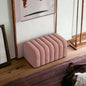 Modern Look Cute Fabric Ottoman Bench for Living Room Office Bedroom