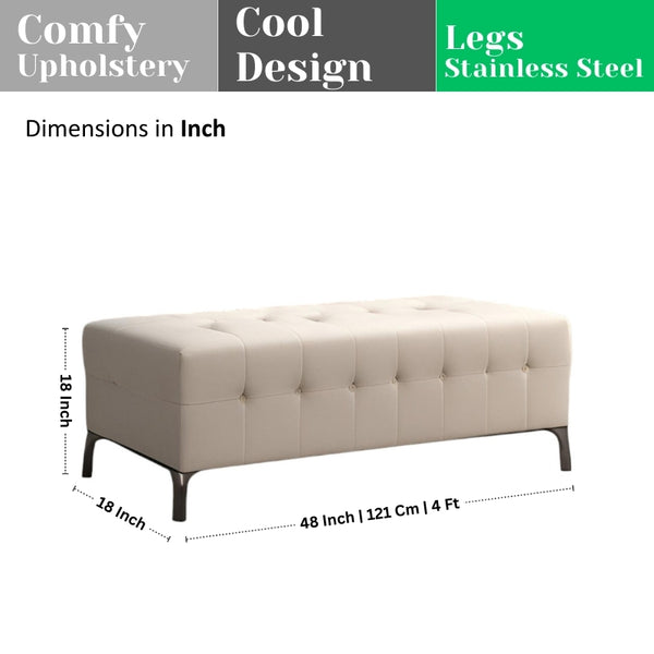 Classic Wooden Bench for Hallway Seating - Ottoman - CRUZ INTERNATIONAL - Furniture Store