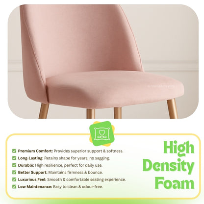 Handicrafts Velvet Upholstered Dining Chair