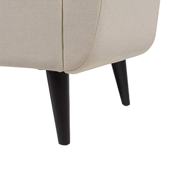 Velvet Sofa with Glossy Stainless Steel Legs - Settee & Diwaan - CRUZ INTERNATIONAL - Furniture Store