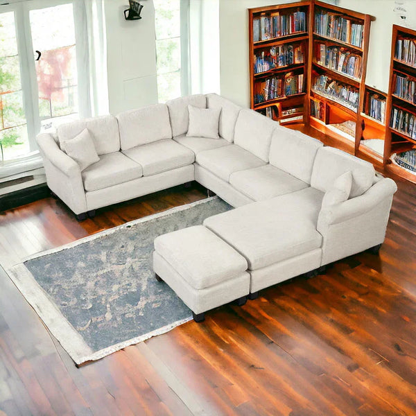 Modern U-Shape Sofa Set (7 Seater) - Sofa - CRUZ INTERNATIONAL - Furniture Store