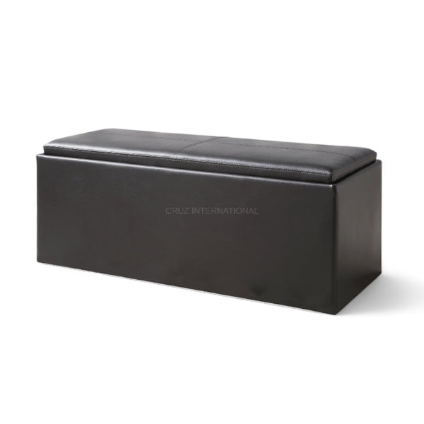 Contemporary Storage Ottoman Bench - Bench - CRUZ INTERNATIONAL - Furniture Store