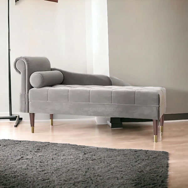 Modern Look Cute Fabric Settee for Living Room - Wall Shelves - CRUZ INTERNATIONAL - Furniture Store