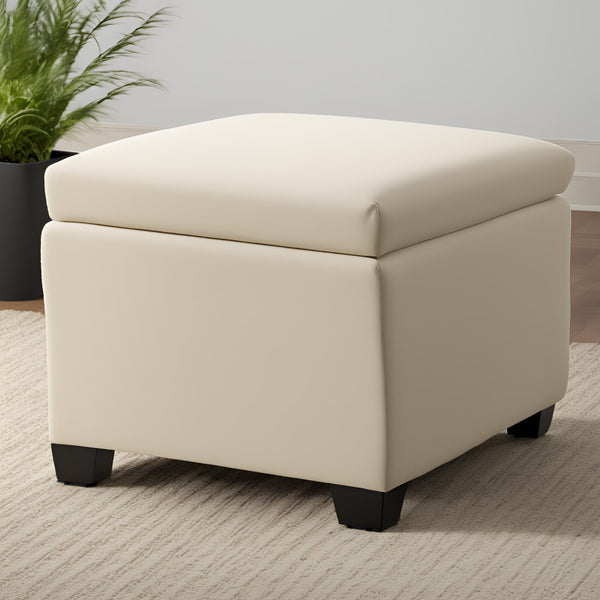 Minimalist Wooden Ottoman Stool - Ottoman - CRUZ INTERNATIONAL - Furniture Store