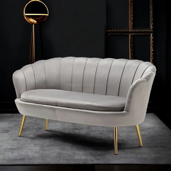 Modern Cute Look 3 Seater Fabric Sofa Set - Table - CRUZ INTERNATIONAL - Furniture Store