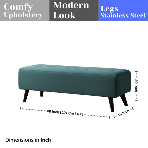 Classic Wooden Bench for Living Room - Ottoman - CRUZ INTERNATIONAL - Furniture Store