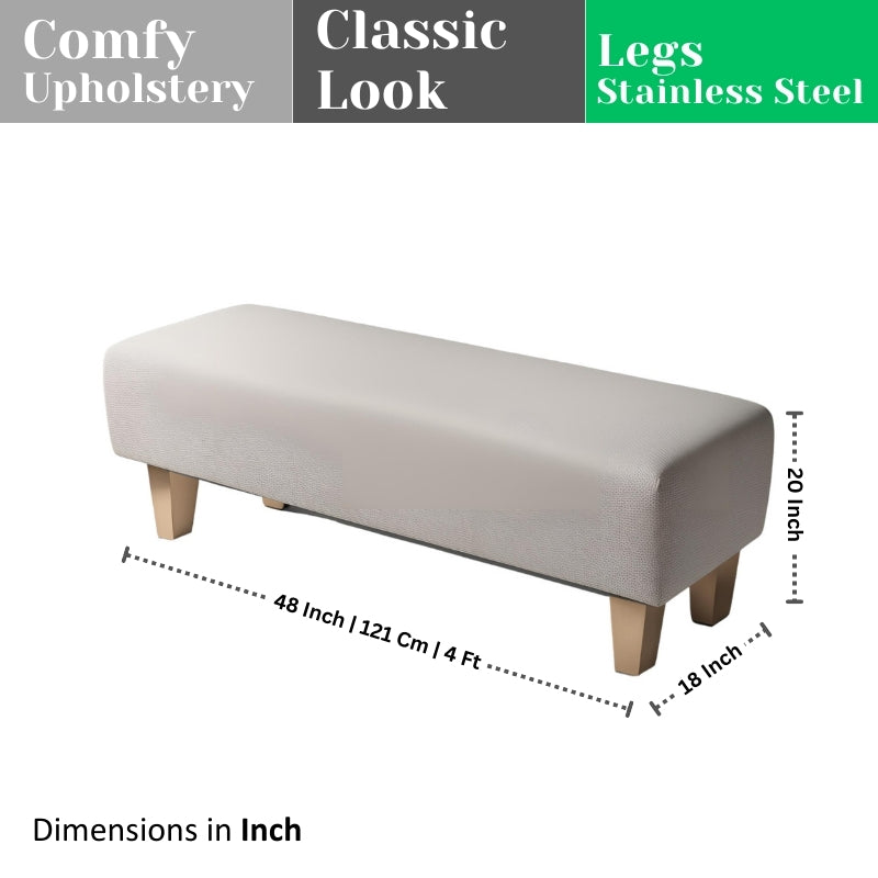 Handcrafted Wooden Bench for Yoga Room