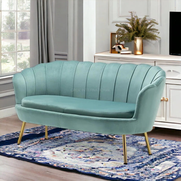 Modern Cute Look 3 Seater Fabric Sofa Set - Table - CRUZ INTERNATIONAL - Furniture Store