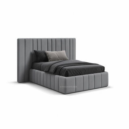 Premium Velvet Upholstered Queen Bed