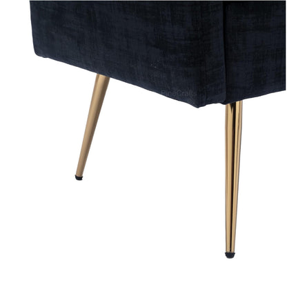 Luxury Velvet Sofa with Solid Wood Frame & Stainless Steel Legs