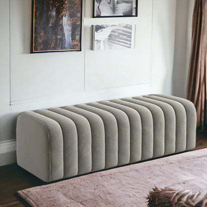 Modern Look Cute Fabric Ottoman Bench for Living Room Office Bedroom