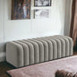 Modern Look Cute Fabric Ottoman Bench for Living Room Office Bedroom