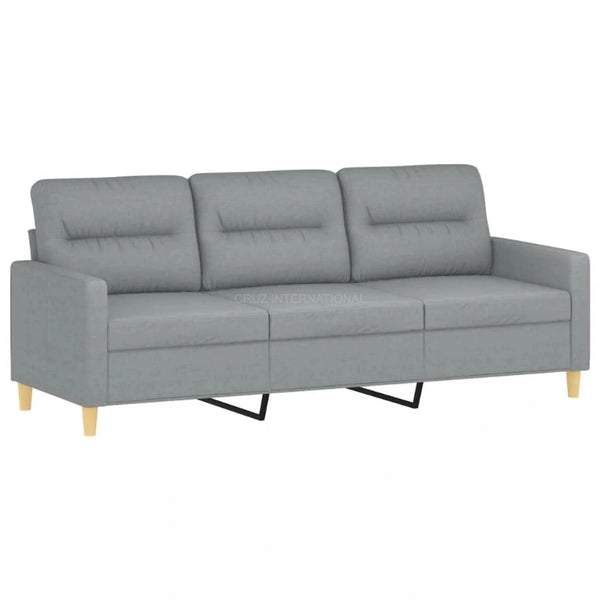 3 Seater L Shape Fabric Sofa for Living Room - Table - CRUZ INTERNATIONAL - Furniture Store